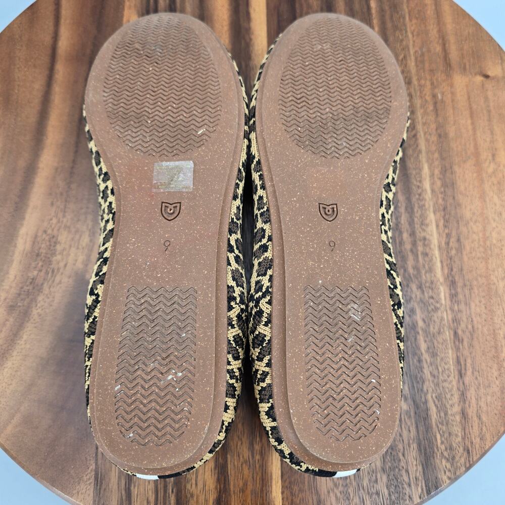 Rothy's The Loafer Womens 9 Leopard Print Slip On Casual Comfort Flats Shoes - Picture 8 of 8